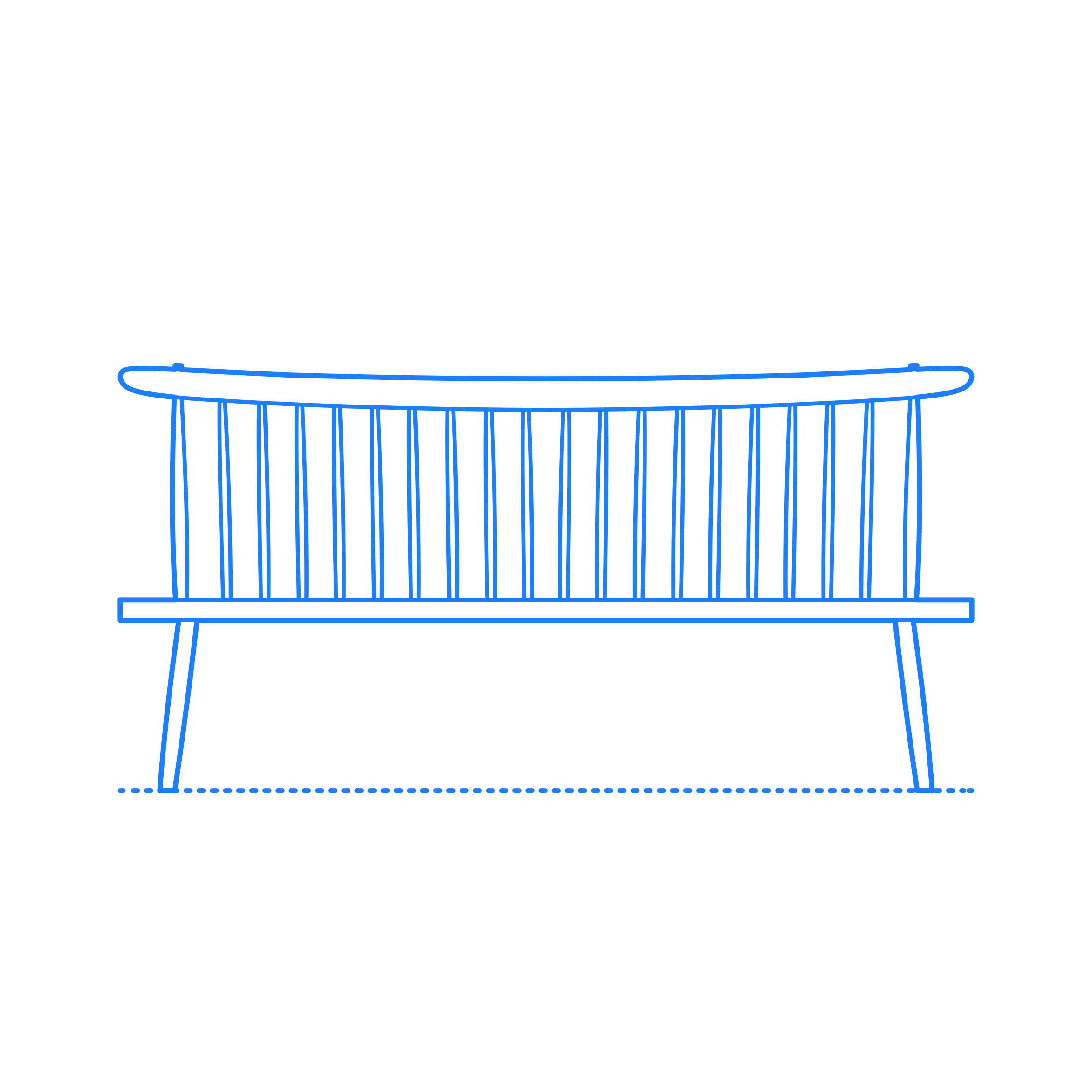 Furniture Benches Mori Bench Digital Sketch Svg Design Free Vectors